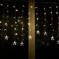 11.5ft Star String Lights - 96 LED Waterproof Curtain Lights for Decor