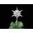 13-inch Shatterproof Christmas Tree Topper - Glitter Holiday Decor