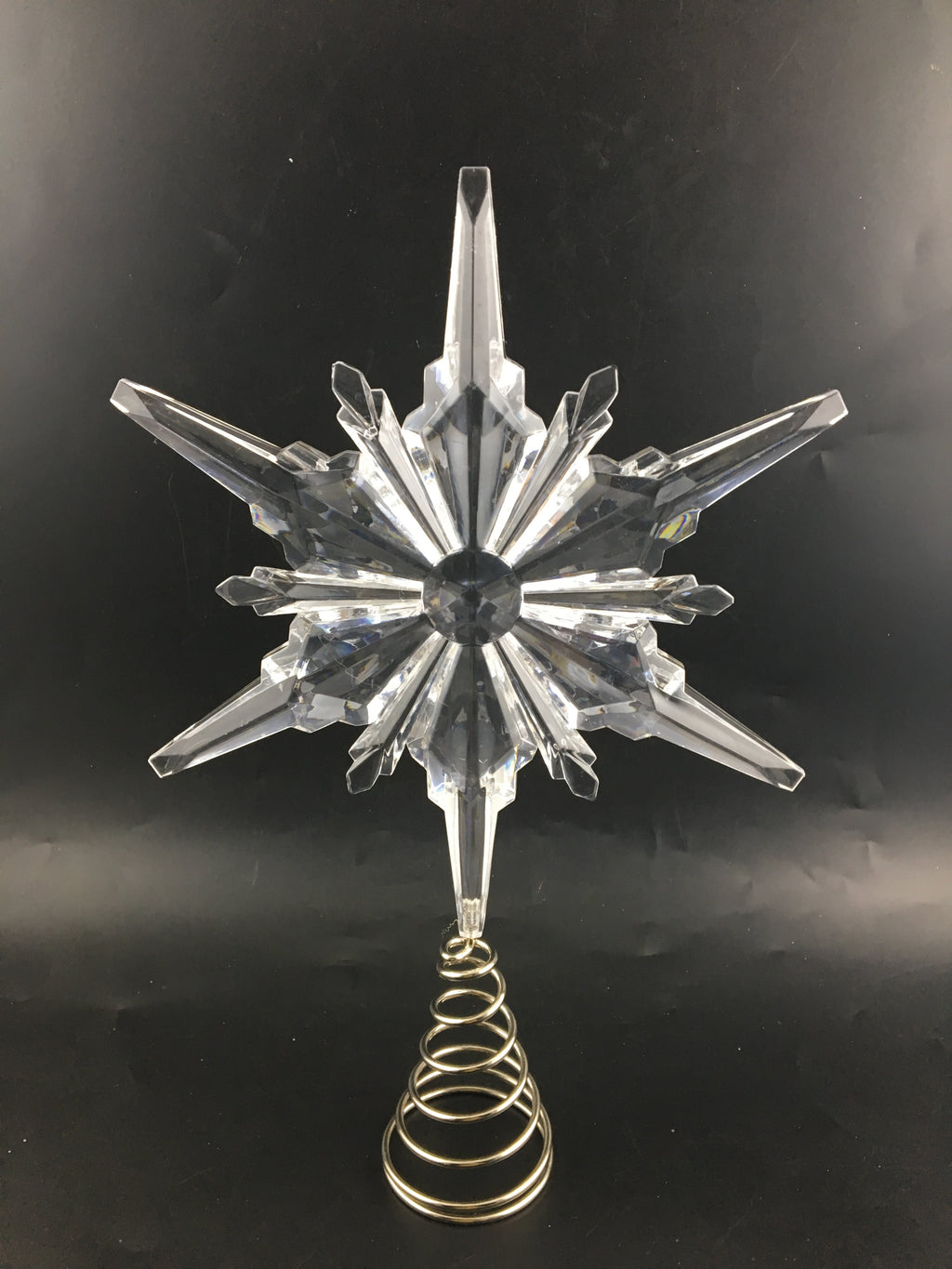 13-inch Shatterproof Christmas Tree Topper - Glitter Holiday Decor