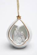 Handmade Ceramic Holiday Ornament - Porcelain Hand-Painted Decor