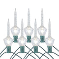 Traditional Christmas Bubble Lights - 7-Light Glitter String Set
