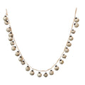 72-Inch Glass Ball Christmas Garland - Embossed Mercury Holiday Decor