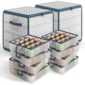 Christmas Ornament Storage Box Set - Adjustable Holiday Decor Organizer